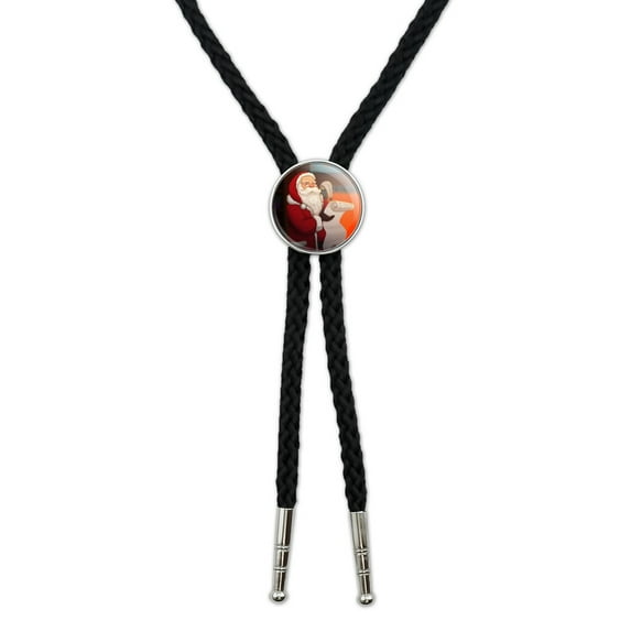 Santa Claus Christmas List Western Southwest Cowboy Necktie Bow Bolo Tie