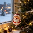 thumbnail image 1 of Santa Claus Christmas Ornaments 4.92", Shatterproof Red Holiday Decoration, Modern Farmhouse Tree Hanging, Window Hanging, Christmas Gift, 1 of 6