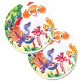 thumbnail image 1 of Santa Claus Christmas Surprise Set of 2 Cup Holder Car Coaster, 1 of 1