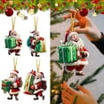 thumbnail image 1 of Santa Claus Christmas Tree Ornament 4 Styles Glass Blown Mini Vintage Christmas Hanging Ornaments Winter Decorations for Xmas Party Decorations Gift, 1 of 4