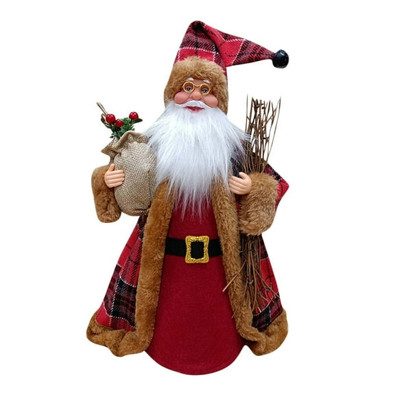 Santa Claus Christmas Tree Topper, Qiopertar Under $5 Christmas Tree Hat Tree Top Star Santa Claus Ornaments Forest Elderly Tree Top Topper Christmas Decor For Home