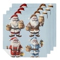 thumbnail image 1 of Santa Claus Cloth Napkin Reusable Embellishment for Farmhouse Party Dining Table Decor, 1 of 7