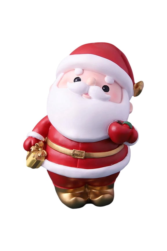 Santa Claus Coin Bank, Resin Money Saving Box for Christmas Home Decoration Gift