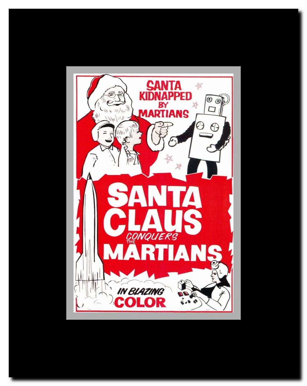 Santa Claus Conquers the Martians Framed Movie Poster