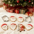 thumbnail image 1 of Santa Claus Cookie Cutters Stainless Steel Baking Mold for DIY Christmas Cookies Cakes Non-Stick Holiday Baking Tool, 1 of 7