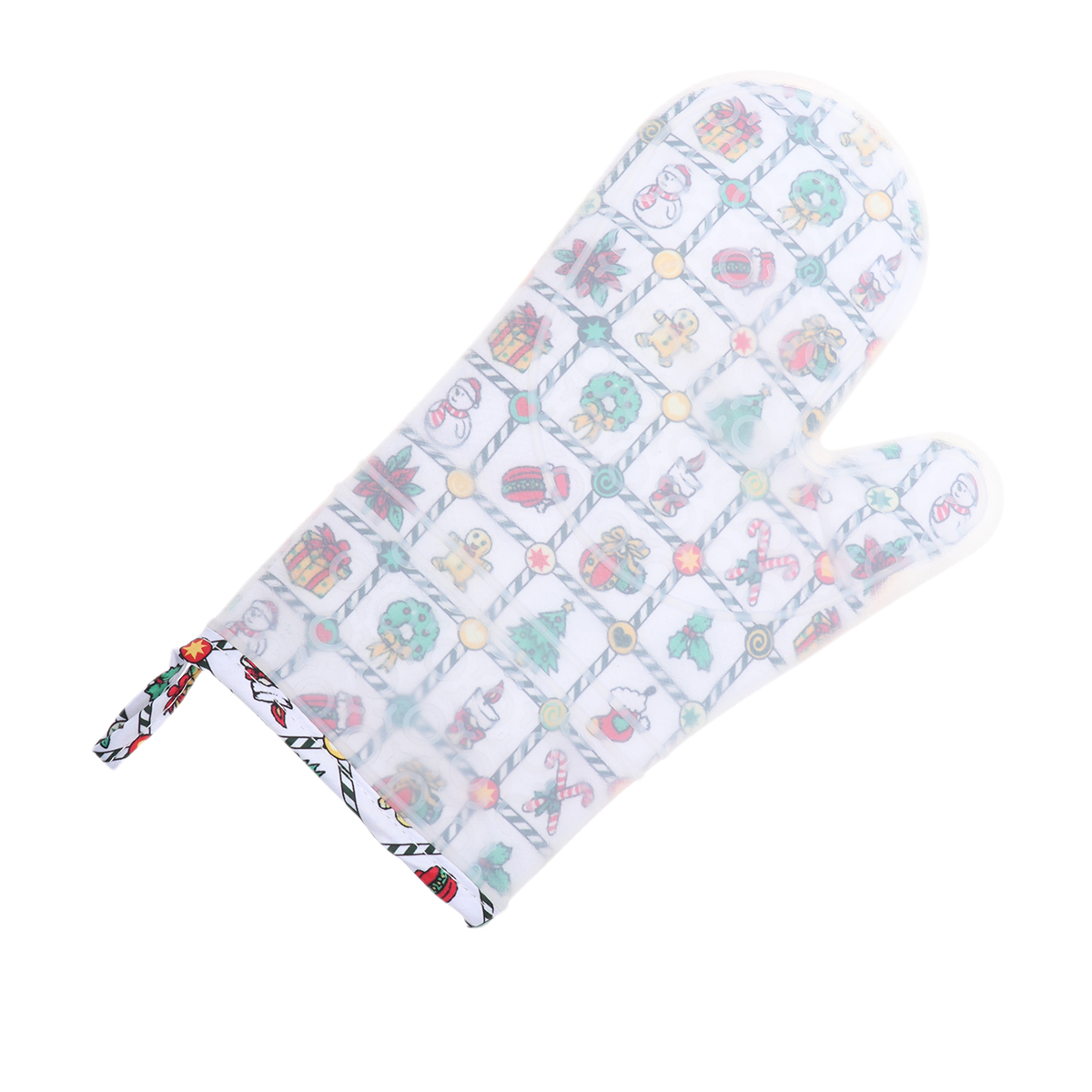 Santa Claus Cooking Gloves Hot Pot Mitts Oven Kitchen for Mitten