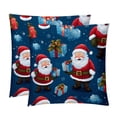 thumbnail image 1 of Santa Claus Covers Set of 2 with Velvet Fabric and Unique Patterns for 16x16, 18x18, 20x20 Inch Throw Pillow Inserts, Throw Pillows, Throw Pillow - for Any Occasion, 1 of 6