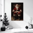 thumbnail image 1 of Santa Claus In Cozy Armchair Wall Art Classic Santa In Red Suit Poster Winter Holiday Poster Holiday Decor Xmas Gift Ready To Hang Home Decor, 12x18 UNFRAMED, 1 of 3