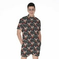 thumbnail image 1 of Santa Claus Deer Pattern Short Sleeve Men'S Rompers, Jesus Christian Casual Summer Jumpsuits Outfit, 1 of 4