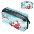 thumbnail image 1 of Santa Claus Digital Pouch Oxford Cloth Waterproof Storage Bag Collapsible Cable Organizer Wire Cord Holder 5.9x9.44x3.14 in, 1 of 6