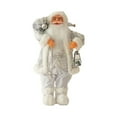 thumbnail image 1 of Santa Claus Doll, 12-Inch Standing Santa Figurine for Christmas Window Decoration, Festive Shelf Mantel Display for (White), 1 of 5