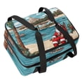 thumbnail image 1 of Santa Claus Double Layered Insulated Lunch Bag with Two Compartments, Large Capacity, Hand Carry, 7.1x11.4x16.1 Inches, Refrigerated Meal Bag, 1 of 6