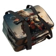 thumbnail image 1 of Santa Claus Double Layered Insulated Refrigerated Lunch Bag with Two Compartments, Large Capacity, and Hand Carry - 7.1x11.4x16.1 Inches, 1 of 6