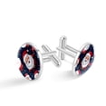 thumbnail image 1 of Santa Claus Elegant Men's Stainless Steel Cufflinks Set for Formal Attire and Special Occasions, 1 of 6