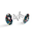 thumbnail image 1 of Santa Claus Elegant Mens Cufflink Set for Formal Attire, Crafted with Stainless Steel, for Business Meetings or Special Occasions, 1 of 6