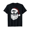 thumbnail image 1 of Santa Claus Face With Sunglasses & Hat Beard Christmas Funny T-Shirt, 1 of 5