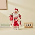 thumbnail image 1 of Santa Claus Figurine Christmas Decorative,12 Inch Standing Santa Claus Figures,Standing Christmas Santa Claus with Kerosene Lamp Sack for Christmas Indoor Home Decoration Party Table Shelf Ornament, 1 of 8
