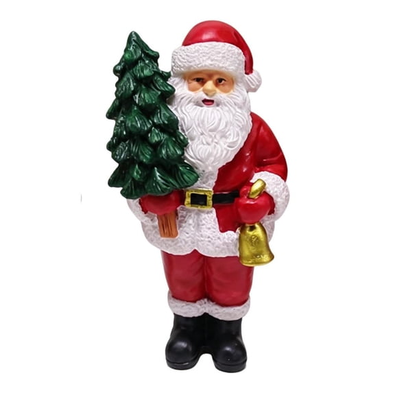 Santa Claus Figurine, Compact Decorative Tabletop Accent, for Work and College Use, White