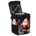 thumbnail image 1 of Santa Claus Foldable Mini Trash Can for Car with Lid, Leak-Proof, and Hanging Storage Bag - Car Trash Can, 1 of 6