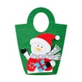 thumbnail image 1 of Santa Claus Gift Bag with Handle for Christmas Party Favors Holiday Candy Treats Reusable Felt Tote Bag for Kids and Adults, 1 of 3