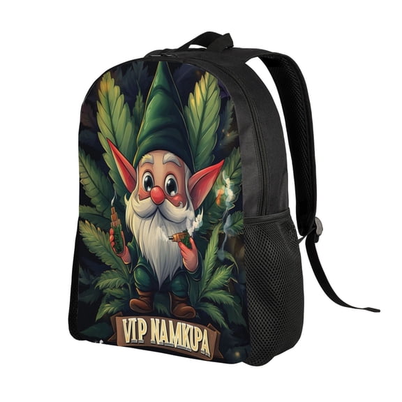 Santa Claus Gnome Backpack Double Shoulder Backpack Durable, Spacious, Ergonomic Design for Travel, Work & Outdoor Use