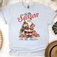 thumbnail image 1 of Santa Claus Graphic T-Shirt | Vintage Holiday Tee for Men Women Kids, Ash, Size 3XL, 1 of 6