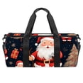 thumbnail image 1 of Santa Claus Gym Bags, Travel Tote, Sports Bag, Yoga Bag - 17.7 Inches Size with Interior Zipper Pocket - Large Capacity, 1 of 6