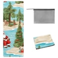 thumbnail image 1 of Santa Claus Gym Towel with Storage Bag, 72.8"x26.8", Suitable for Yoga, Pilates, Fitness, etc. - Yoga Mat Towel, Gym Towel for Workout, 1 of 6