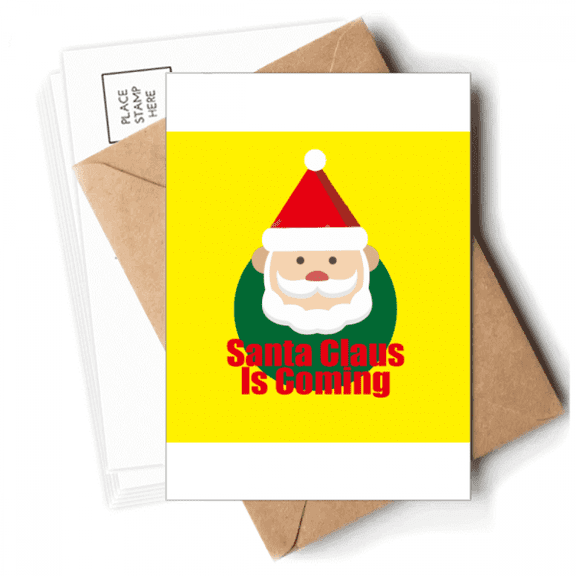 Santa Claus  Happy Art Deco  Fashion Postcards Envelopes Blank Note Cards Mailing