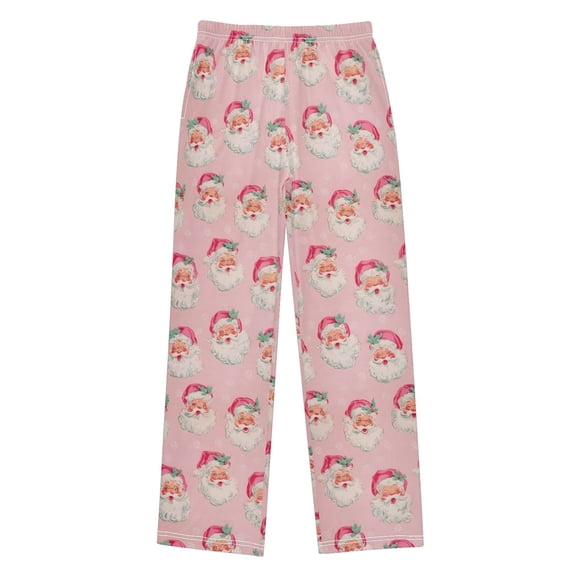 Santa Claus Head Christmas Pajama Pants Soft and Lightweight Elastic Waistband Christmas Pajama Pants