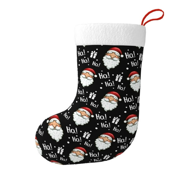 Santa Claus Ho Ho Ho Christmas Stockings 18 Ince ,Gifts Stocking Family Party Decorations For Holiday Tree Decor