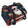 thumbnail image 1 of Santa Claus Insulated Double Layered Lunch Bag with Two Compartments, Large Capacity 7.1x11.4x16.1 Inches, Handheld Meal Bag for Men and Women, 1 of 6