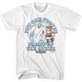 thumbnail image 1 of Santa Claus Is Coming To Town One Foot In Front White Adult T-Shirt, 1 of 2