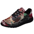 thumbnail image 1 of Santa Claus Kneeling With Baby Jesus Every Knee Shall Bow Shoes Sneakers Black Size 10.5, 1 of 7
