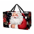 thumbnail image 1 of Santa Claus Large Capacity Reusable Foldable Beach Bag | Oxford Cloth Beach Bag, Laundry Organizer, and Decorative Box, 1 of 7