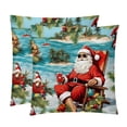 thumbnail image 1 of Santa Claus Luxurious Velvet Pillows Covers Set of 2 for Throw Pillow or Bed Pillow, Unique Patterns, 16x16 18x18 20x20 Inches,for Various Occasions, 1 of 6