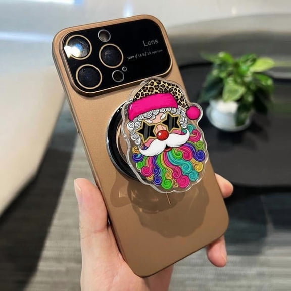 Santa Claus Magnetic Phone Grip for iPhone Magnetic Holder with Festive Design & Secure Grip for