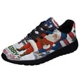 thumbnail image 1 of Santa Claus Merry ChriStas Y'all American flag South Carolina Shoes Sneakers Black Size 7.5, 1 of 7