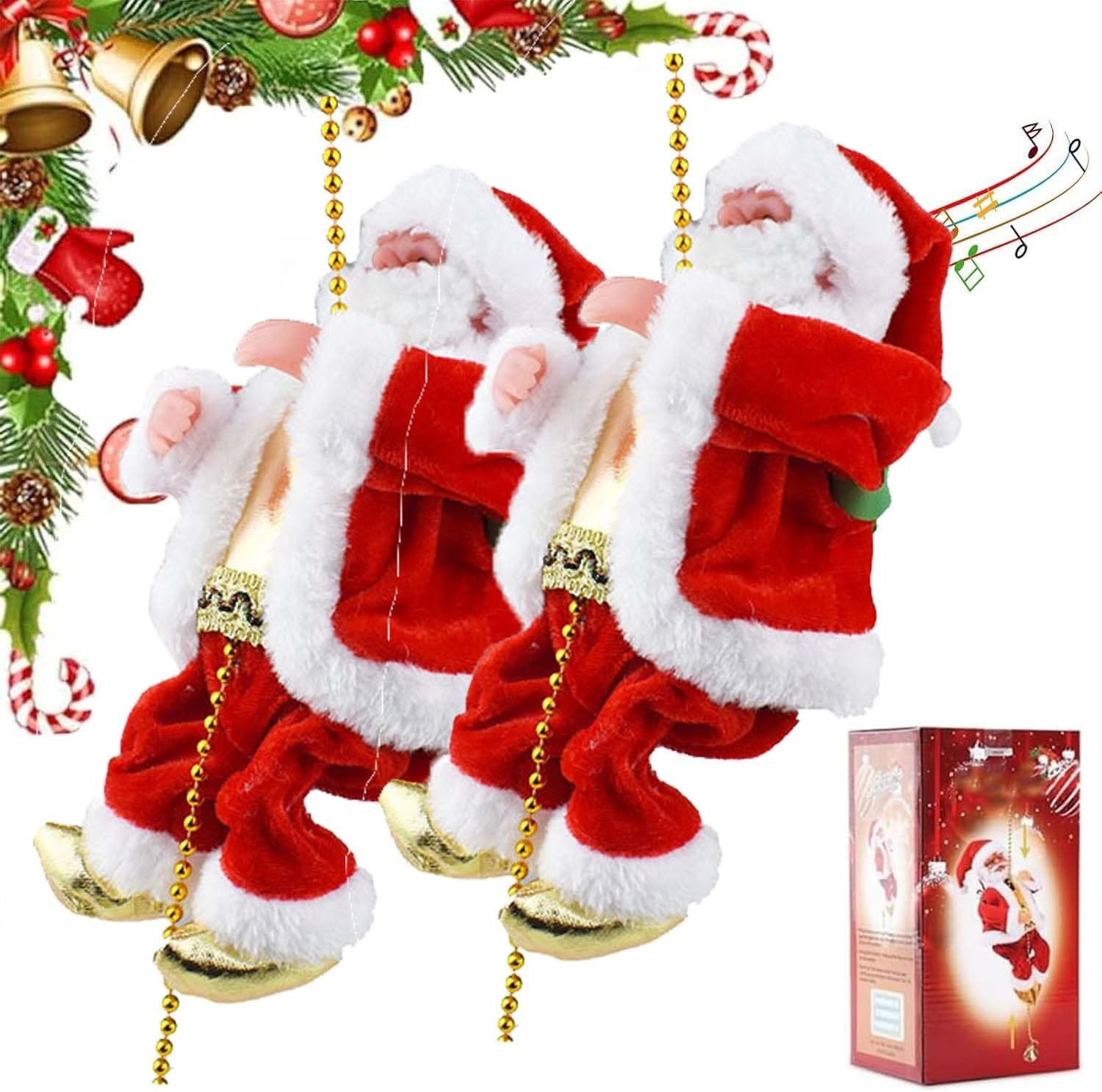 Santa Rope Santa Claus Musical Climbing Rope, 2026 New Electric Climbing Santa on ...