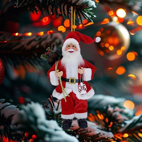 Santa Claus Ornaments,3 Inch 2026 Decoration Hanging Ornament,Acrylic Hanging Holiday Ornament Christmas Tree,Ideal Christmas Party Decor and Gift