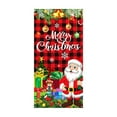 thumbnail image 1 of Santa Claus Pattern Christmas Door Cover Polyester Decor 1-Piece - Holiday Party Home Decoration(E), 1 of 4