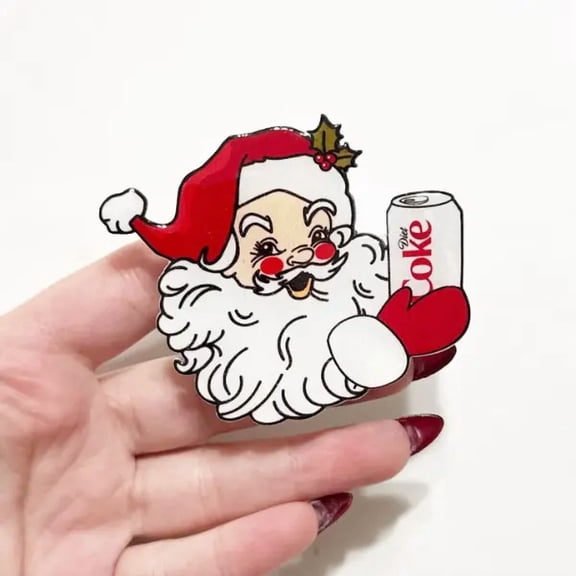 Santa Claus Phone Grip, Cozy Christmas Grip, Cute Holiday Phone Accessory for Festive Season sticky phone grip