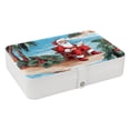 thumbnail image 1 of Santa Claus Pu Leather Travel Organizer with Removable Compartment, Portable Earring Organizer, Bracelet Holder, Display Case, 1 of 1
