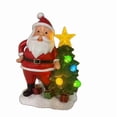 thumbnail image 1 of Santa Claus Resin LED Light Decoration – Battery-Powered Christmas Lantern with Hand-Painted Details – Indoor/Outdoor Holiday Ornament for Table, Countertop or Under Tree, 1 of 3