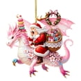 thumbnail image 1 of Santa Claus Riding a Dragon for Christmas Tree Decorations,Funny Acrylic Riding Dragon Santa Christmas Ornaments for Home Holiday Party Yard Windows Decor, 1 of 4
