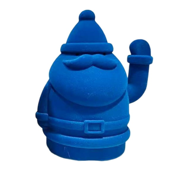 Santa Claus Rocker Figure, Animated Waving Hand Christmas Decoration for Home and Office, Battery or USB Powered Holiday Decor, Festive Tabletop Toy