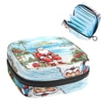 thumbnail image 1 of Santa Claus Sanitary Napkin Storage Bag with Plush Velvet, Sponge, and Oxford Cloth - 4.7x6.6x6.6 in - Keep Your Sanitary Napkins Organized, 1 of 6