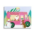 thumbnail image 1 of Santa Claus Serving Snow Cones Whimsical Design Transportation Graphic Art Gallery-Wrapped Canvas Print Wall Art, 1 of 5