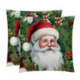 thumbnail image 1 of Santa Claus Set with Unique Patterns - 16x16, 18x18, 20x20 Inches - Set of 2 for Living Room, Bedroom, and Office - Includes Throw Pillow Inserts and Chair, 1 of 6