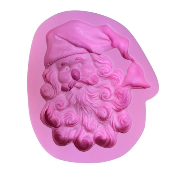 Santa Claus Silicone Chocolate Molds Crafts Art Christmas Silicone Soap Molds Crafts Molds for Chocolate, Candy, Jelly, Ice Molds